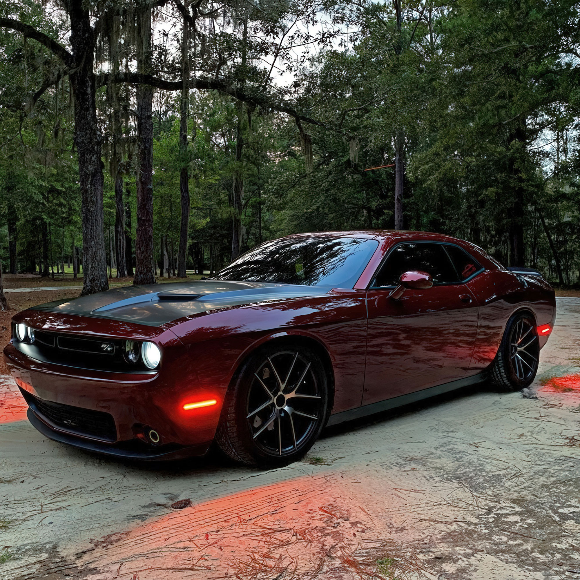 9800-019 - 2008-2014 Dodge Challenger Concept Sidemarker Set - Clear - No Paint